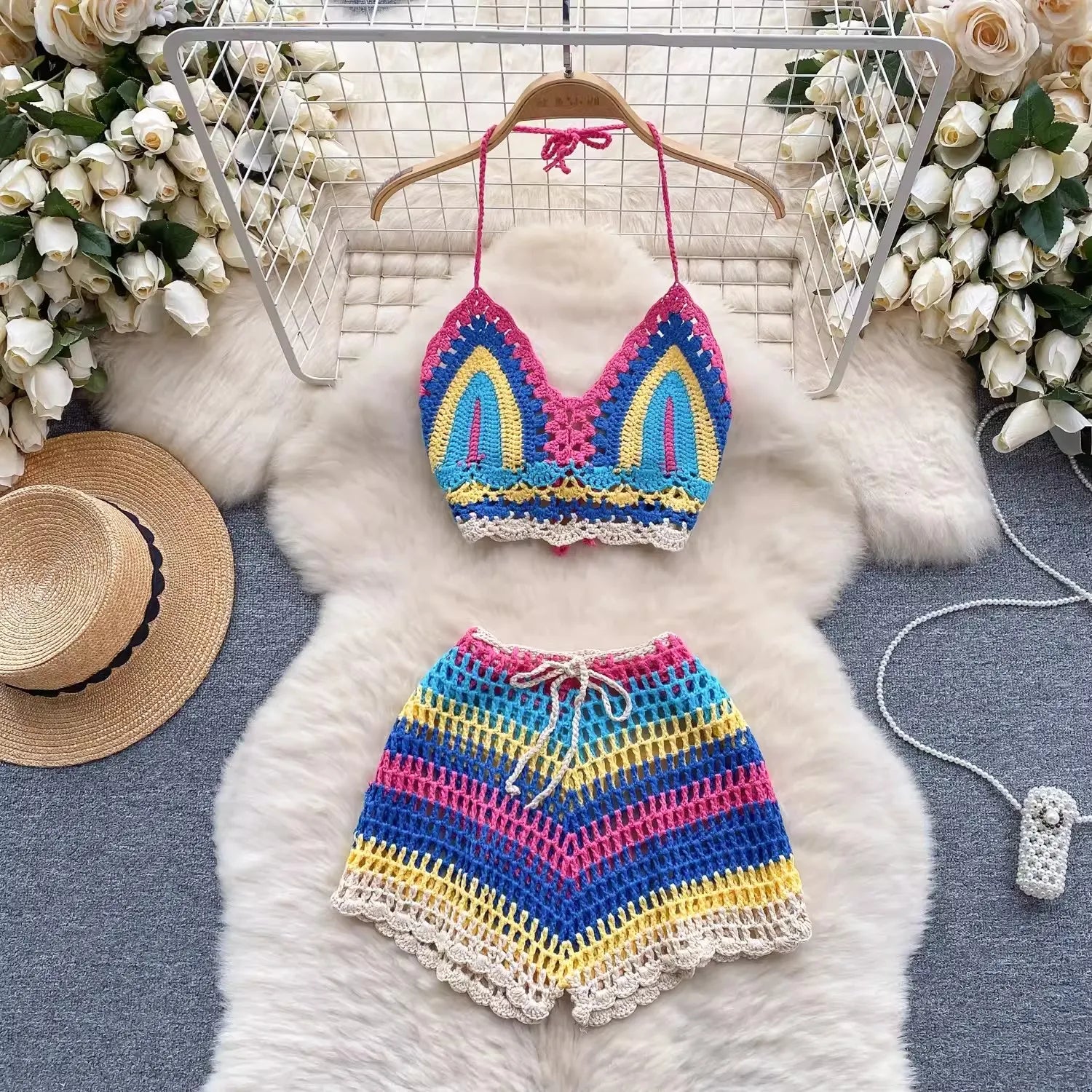 Halter Short Set