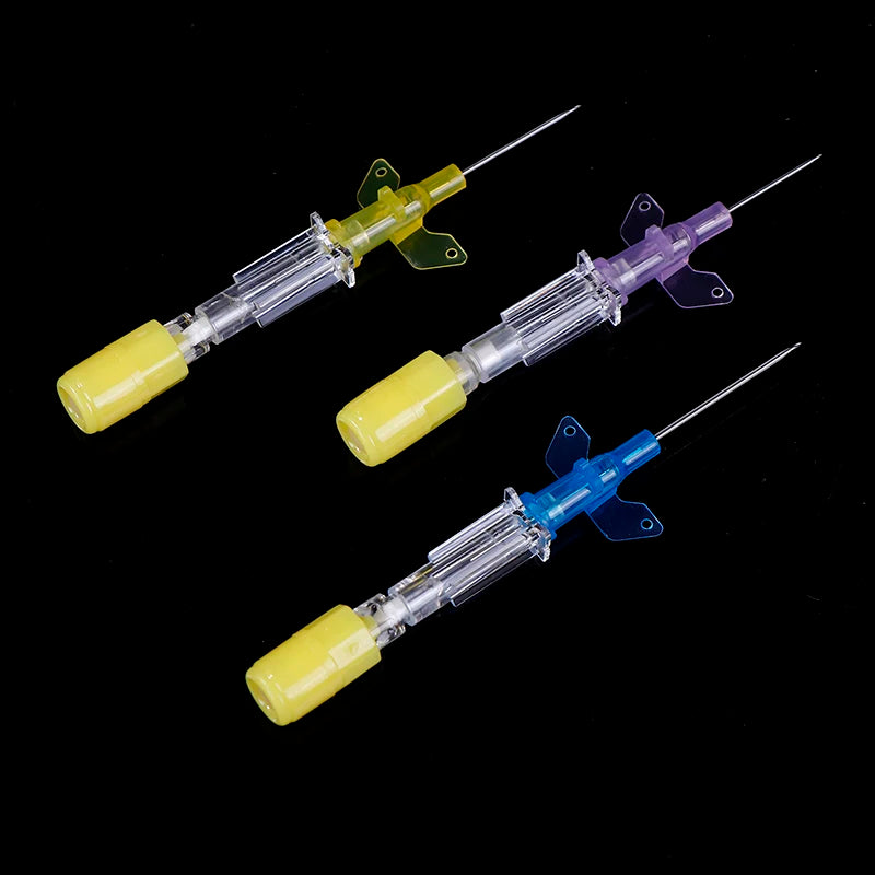 Disposable Animals IV Cannula Intravenous Injection Catheter With Wing 22G 24G 26G For Pet Dog Cat Veterinary Tools