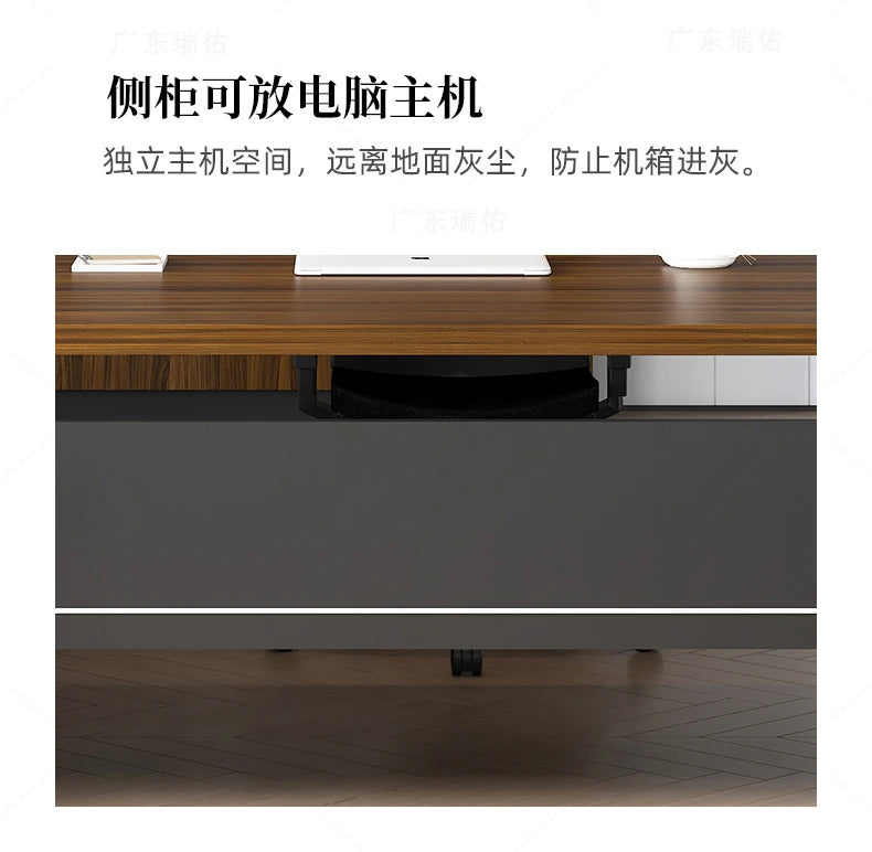 Wooden Boss Table Simple Modern Cabinet Designer Reading Reading Desk Secretary High Quality Art Bureau Meuble Office Furniture