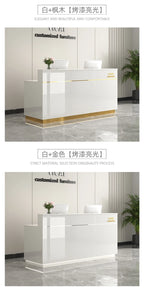 Counter Desk For Shops Counter Reception Beauty Salon Reception Desk Cashier Drawers Empfangstheke Kosmetik Office Furniture