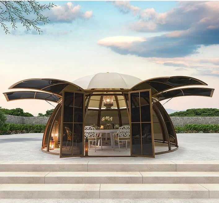 UFO Aluminum Patio Gazebo Canopy & Pergola for Outdoor Space