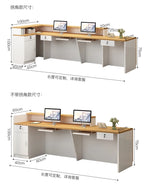 Luxury Simple Reception Desk Logo Salon Decorations Modern Reception Desk Office Beauty Mostrador Recepción Commercial Furniture