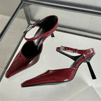 Pointed Toe Mule Heels