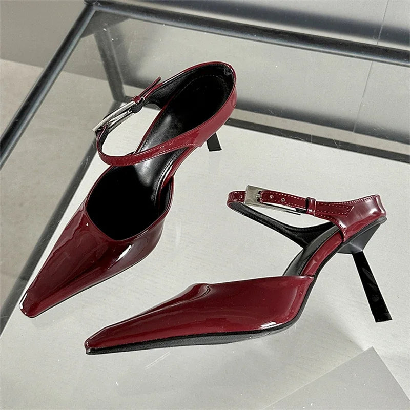 Pointed Toe Mule Heels