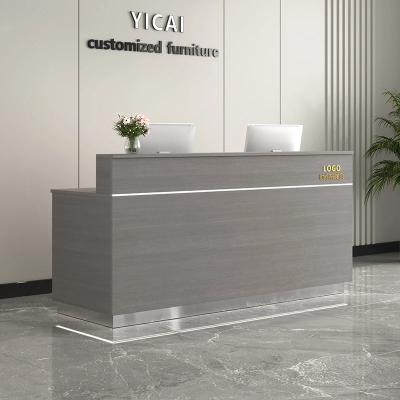 Counter Desk For Shops Counter Reception Beauty Salon Reception Desk Cashier Drawers Empfangstheke Kosmetik Office Furniture