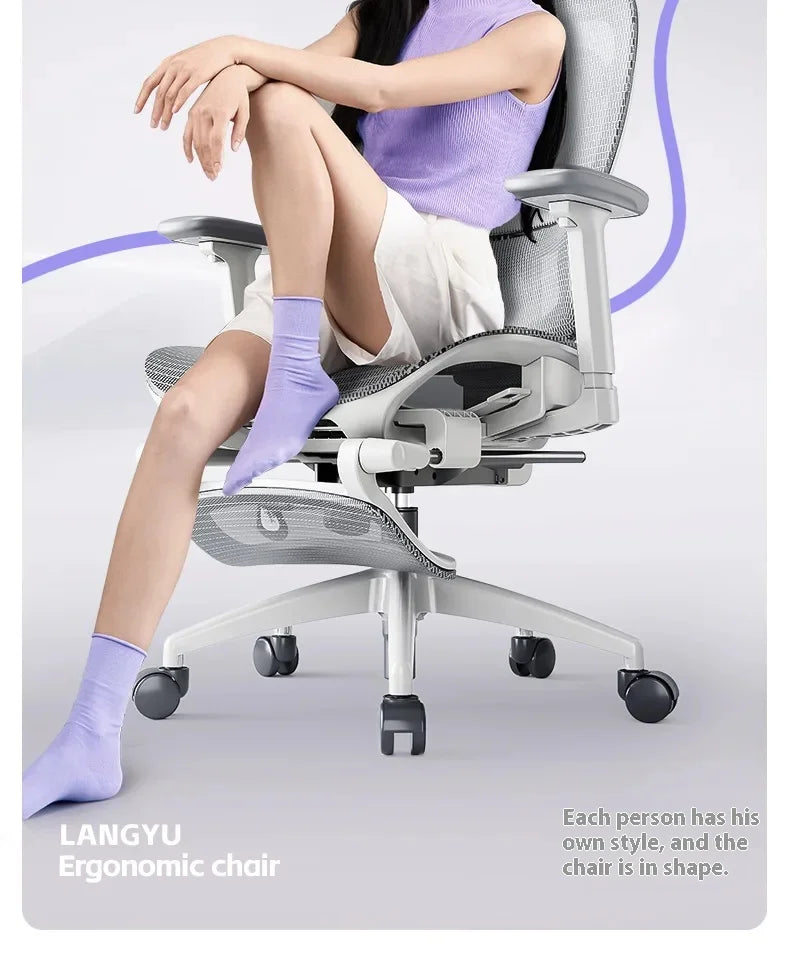 Foot Rest Chair Ergonomic Gaming Chairs Computer Comfortable Wheels Massage Adjustable Sedia Da Ufficio Office Furniture