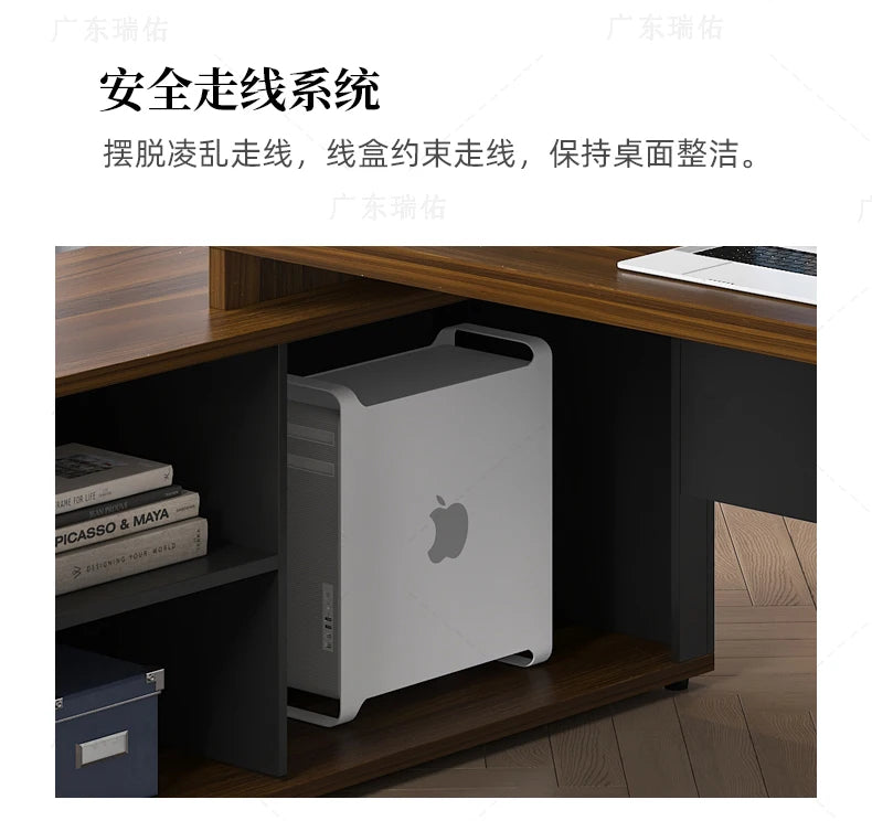 Wooden Boss Table Simple Modern Cabinet Designer Reading Reading Desk Secretary High Quality Art Bureau Meuble Office Furniture