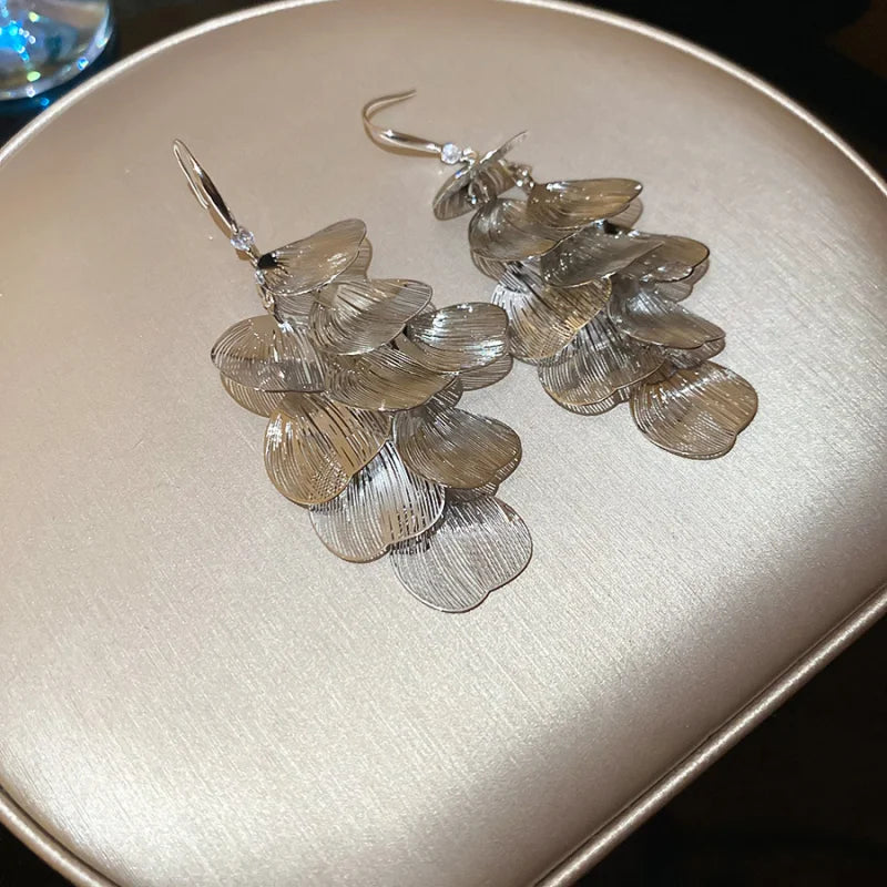 Vintage Flower Drop Earrings