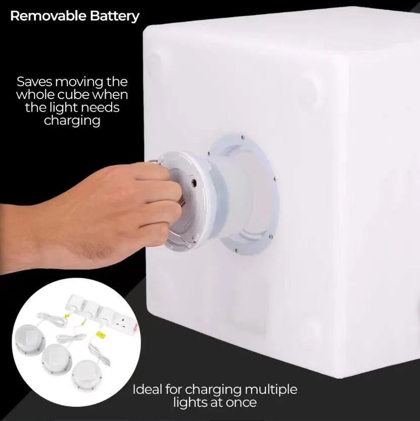 Illuminated High Bar Table and Chair Party Glowing Plastic Bar Led Light up Cocktail Table Set for Events