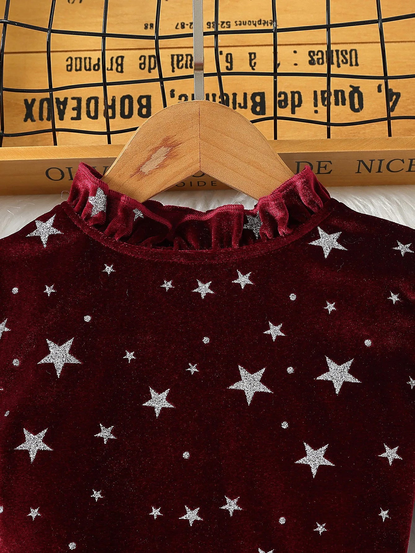 2025 New Year Dress for Girls Winter 3-6Y Kids Star Print Bowknot Long Sleeve Evening Dress Christmas Festive Dress for Girls