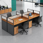 Office table and chair combination workstation desk staff table single 4 person multi-person screen computer table and chair