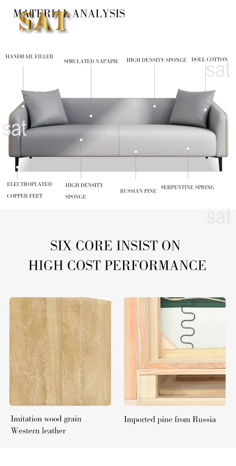 'Mingmeng Furniture Factory Commercial Office Lounge Set Waiting Room Pu Leather Office Reception Sofa Set