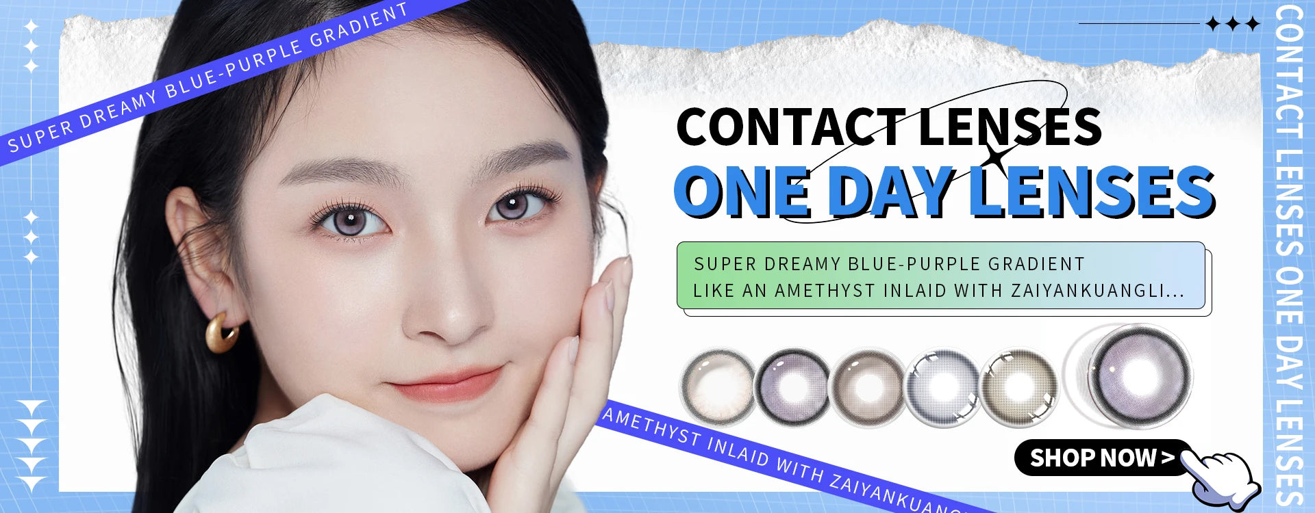 Duoxiu Contact Lenses 2Pcs Blue Green Contact Lenses Color Permanent Makeup Machine Changing Pupil and Eyes Color Fashion Lenses