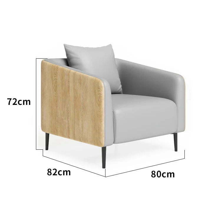 'Mingmeng Furniture Factory Commercial Office Lounge Set Waiting Room Pu Leather Office Reception Sofa Set