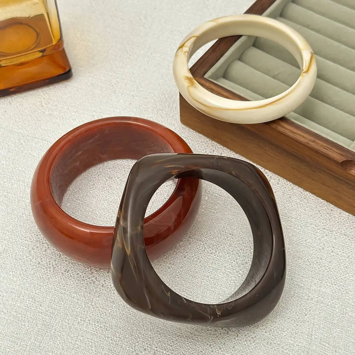 Vintage Boho Resin Bangles