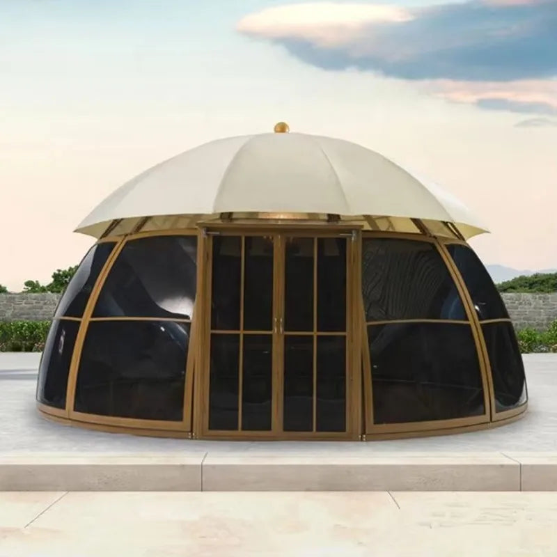 UFO Aluminum Patio Gazebo Canopy & Pergola for Outdoor Space
