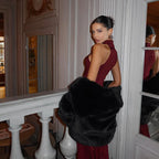 2025 New Women's Elegant Shiny Party Bodycon Robes Sexy Slim Sequins Red Sleeveless Long Dress Fashion Solid Maxi Gown Dresses