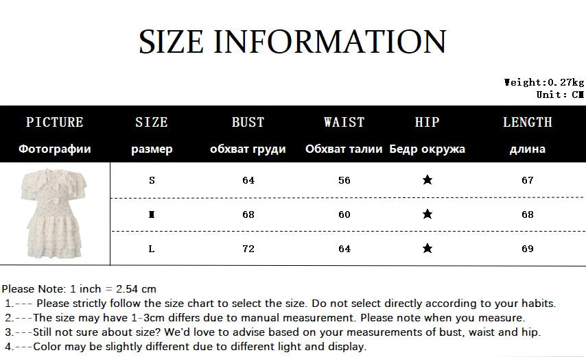 2025 Women's Dress - Sweet Style Sexy V-Neck A-Line Skirt with Waistline and Flowery Cake - Pure Erotic Girl's Dress