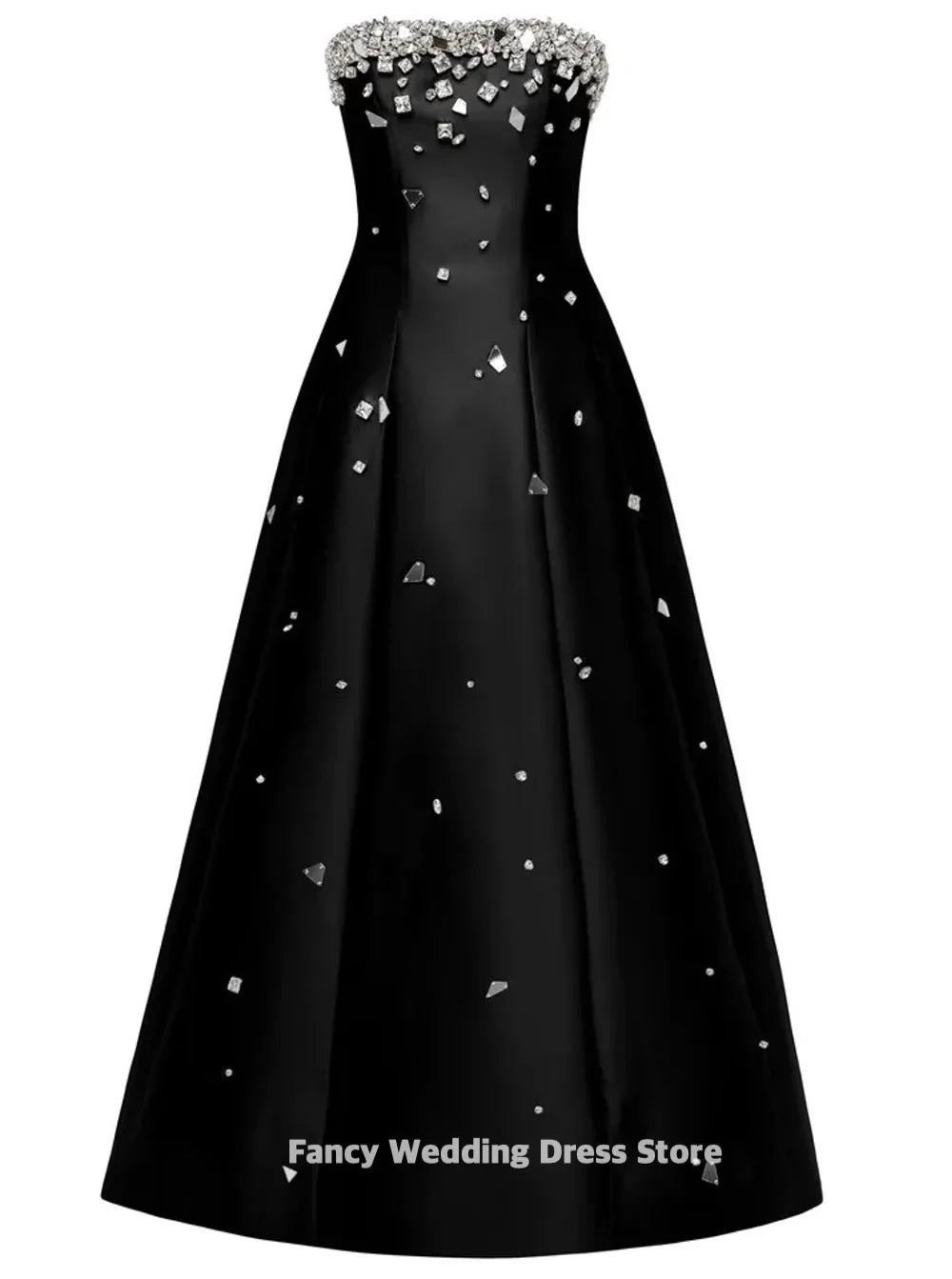 Fancy Luxury Dubai Black Beaded Evening Dress for Women 2024 Elegant Pink Arabic Wedding Birthday Party Formal Gowns customized