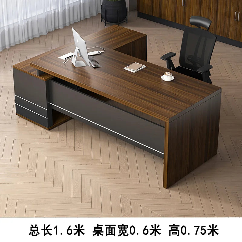 Wooden Boss Table Simple Modern Cabinet Designer Reading Reading Desk Secretary High Quality Art Bureau Meuble Office Furniture