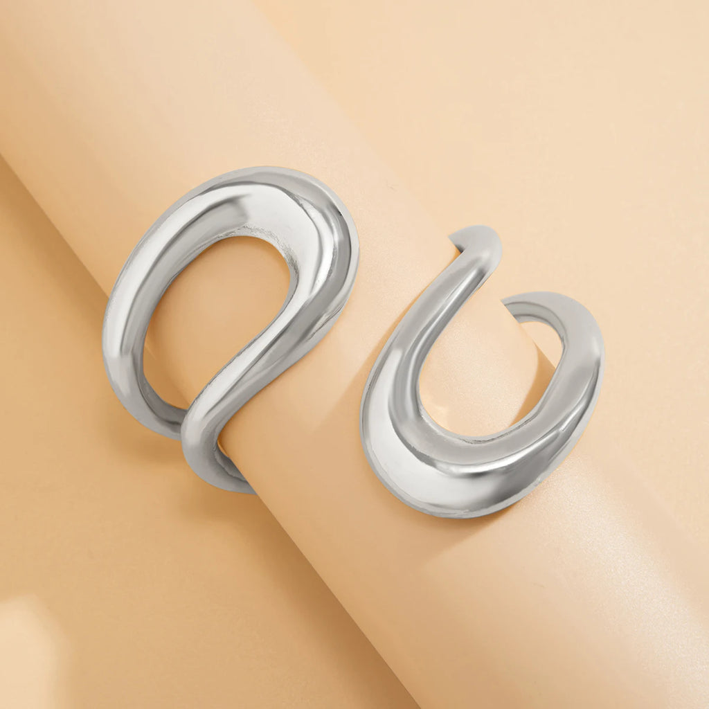 Geometric Open Cuff Bracelet