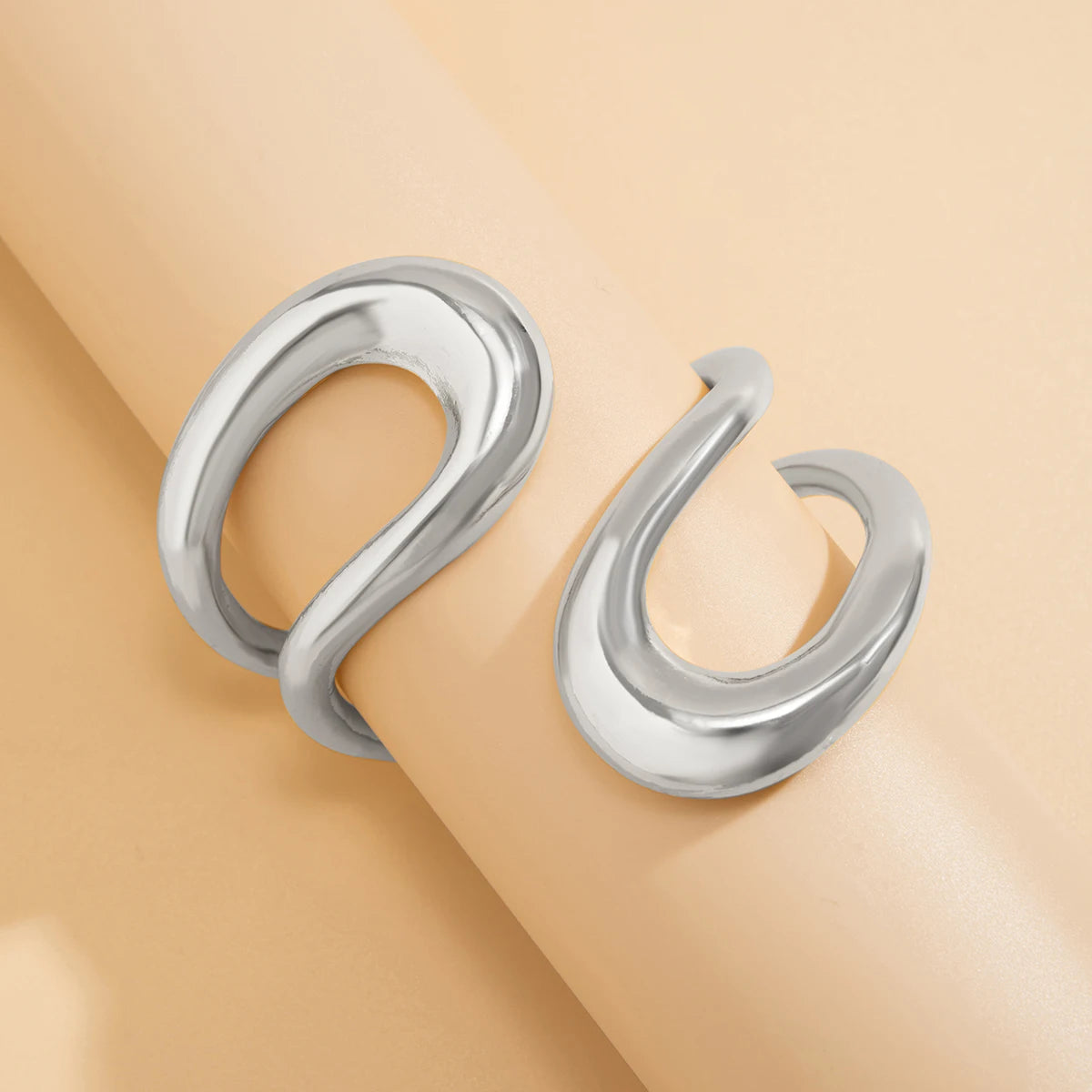 Geometric Open Cuff Bracelet
