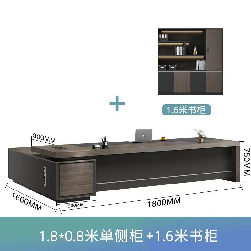 Boss desk light luxury chairperson room manager chair combination simple modern president desk furniture