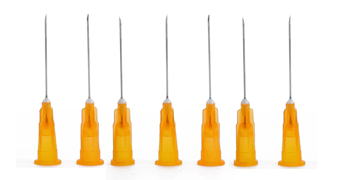 3ml Syringes + 25G 20MM Injection Needles Drawing Needles Injection Tool Sharp Pointed Needles Disposable Needle