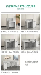 Counter Desk For Shops Counter Reception Beauty Salon Reception Desk Cashier Drawers Empfangstheke Kosmetik Office Furniture