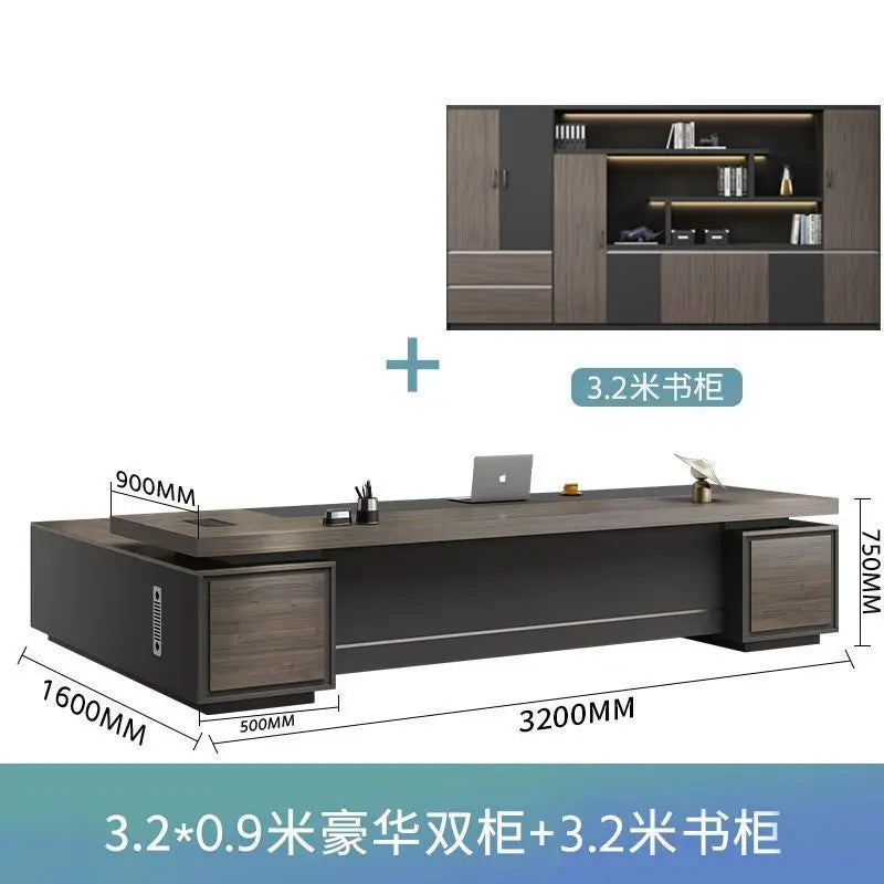 Boss desk light luxury chairperson room manager chair combination simple modern president desk furniture
