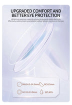 Duoxiu Contact Lenses 2Pcs Blue Green Contact Lenses Color Permanent Makeup Machine Changing Pupil and Eyes Color Fashion Lenses