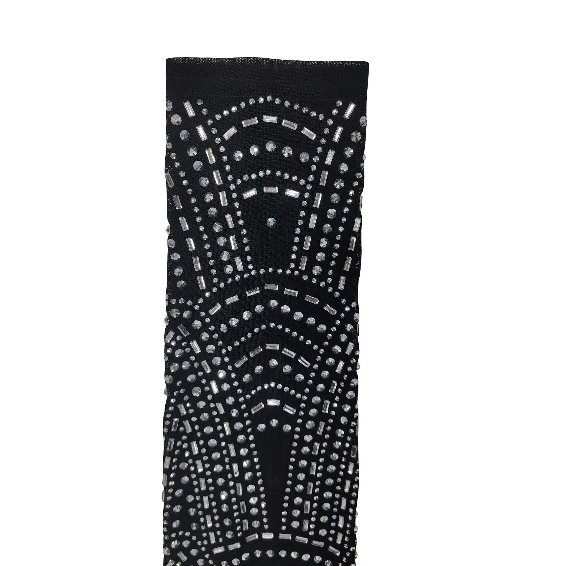 2025 Luxury Smart Evening Dress Women Deep V Neck Long Sleeve Tight Fitting Short Skirt Set With Diamonds Street Banquet Outfits