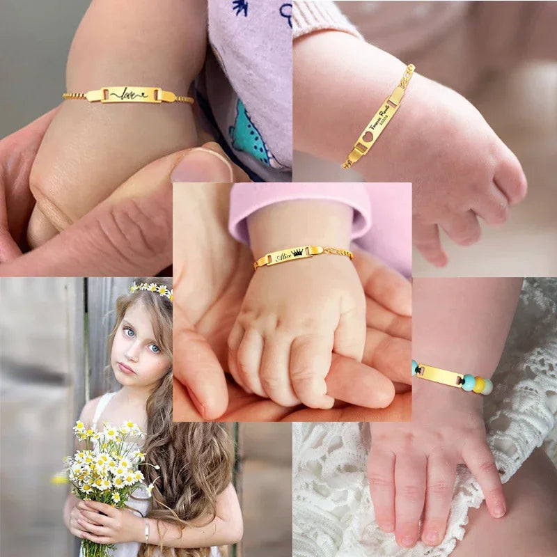 Personalized Baby Name Bracelet