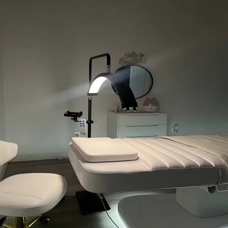 Gynecological Examination Table Electric Hydraulic Adjustable Medical Exam Bed for Clinic Hospital PU Leather Top Bed