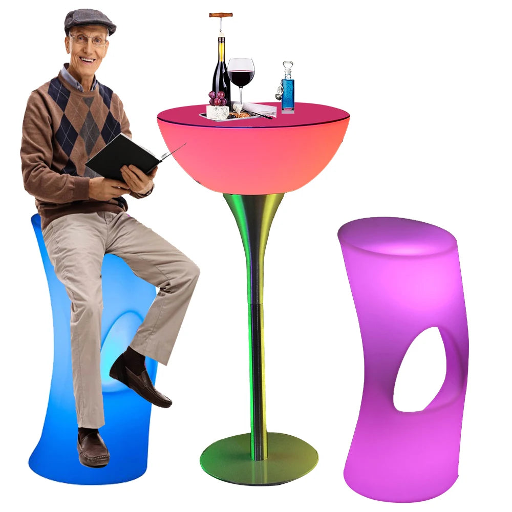 Outdoor Garden Plastic Bar Stool Furniture Table Chair Sofa