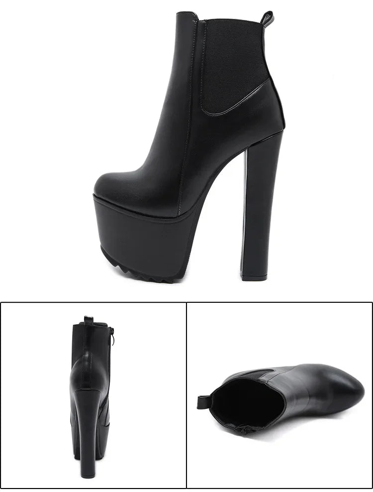Platform Chelsea Ankle Boots