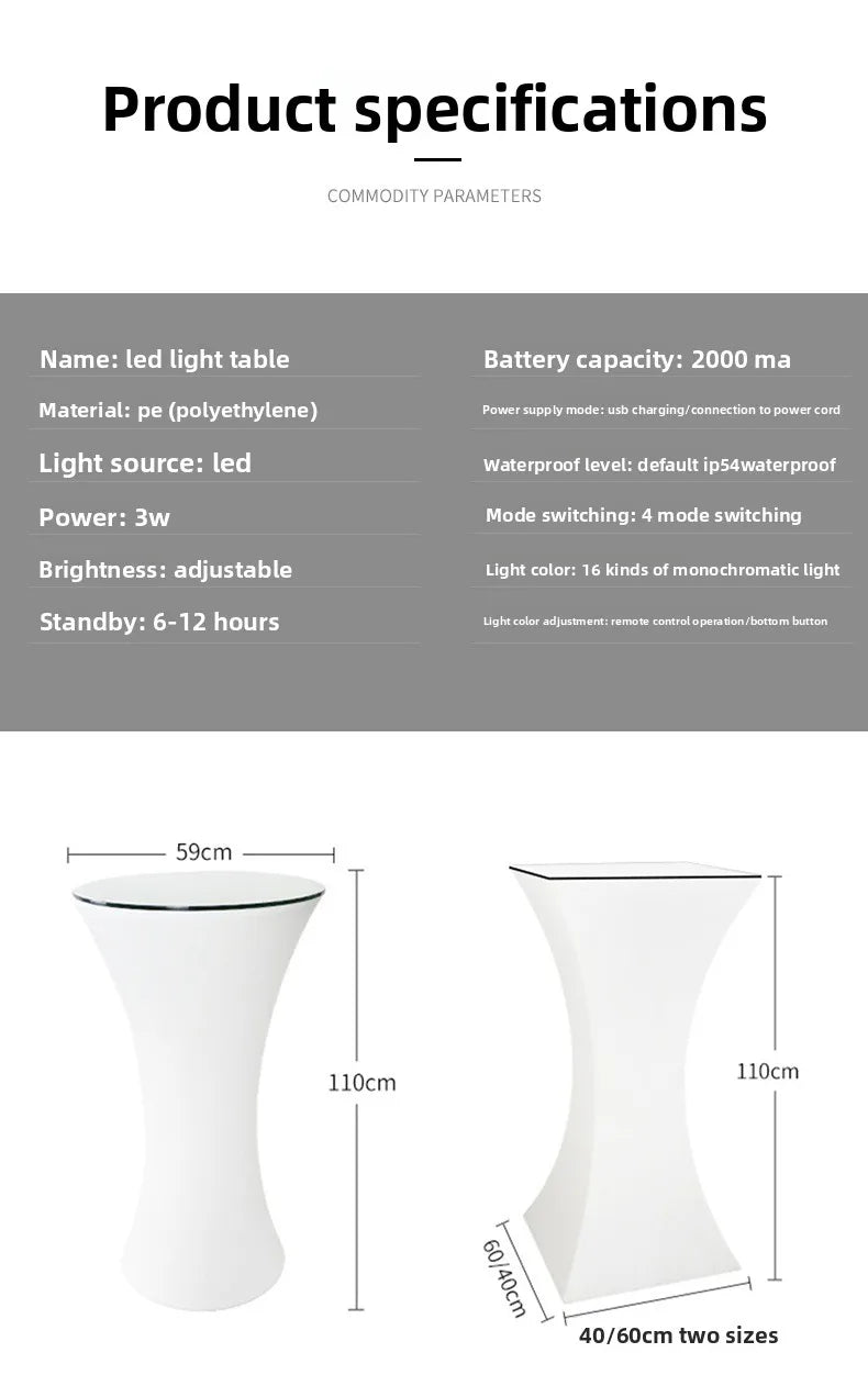 Tall table Bar Tables and chairs Clear bar Night club Retail outdoor balcony activities Exhibition party Cocktail