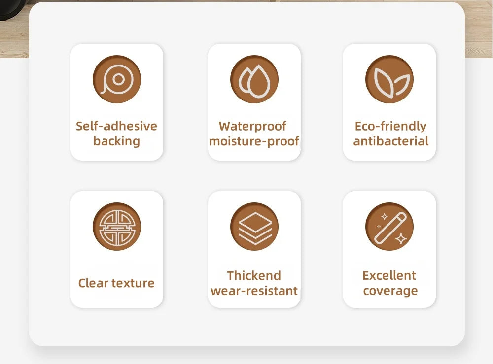 Thick Wood Grain Self-adhesive Wall Stickers for Living Room Wall Cladding Peel and Stick Foam Wallpapers Home Decor Wall Panels