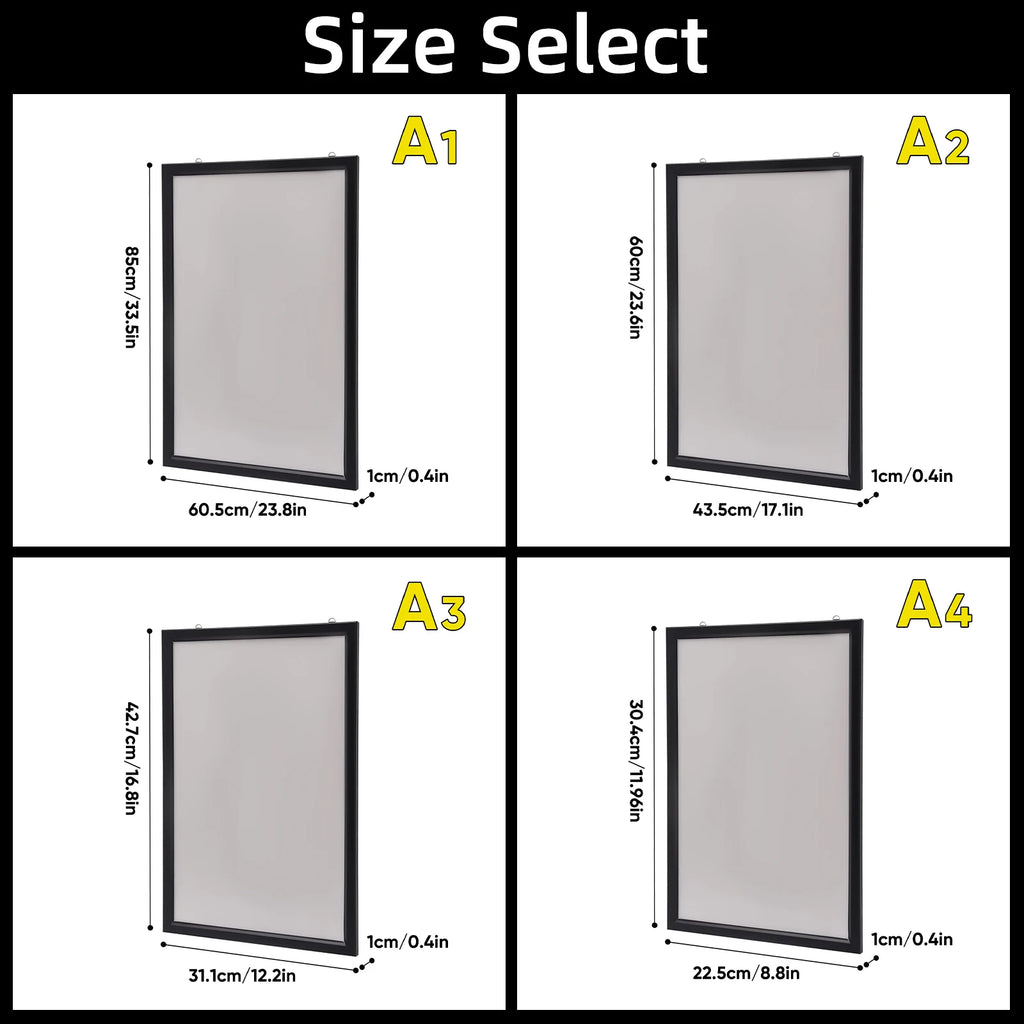 Billboard illuminated led display Menu price list slim advertising movie poster light box