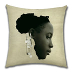African Costume Clipart Throw Pillow 45x45 Africa Life Collection African Woman Pillowcase Sofa Car Decorative Cushion Cover