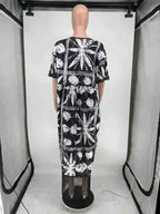 2025 African Dresses for Women Tassels African Fashion Boubou Dashiki Ankara Outfits Evening Gown Abayas Printing Kaftan Robe