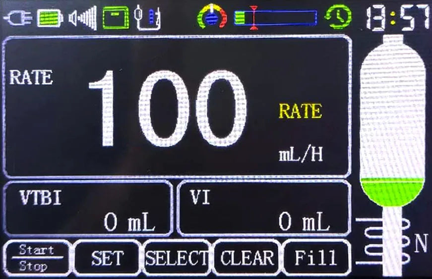 Infusion pump can heat the infusion tube, which can match a variety of tubes, both human and veterinary can be used.