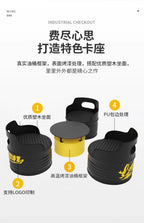 Industrial wind oil drum table and chair combination milk tea barbecue restaurant indoor and outdoor wrought iron furniture can