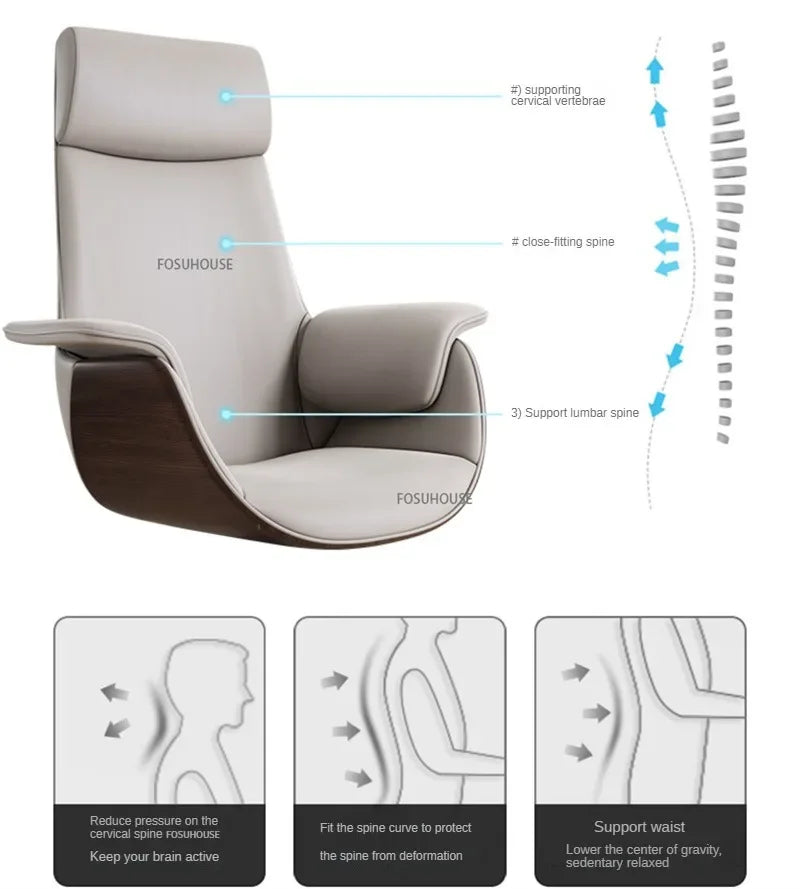 Modern Light Luxury Computer Chair Bedroom Comfortable Gaming Chair Lift Swivel Chairs Office Chairs Ergonomic Executive Chair