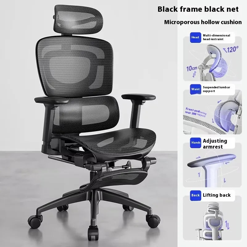Foot Rest Chair Ergonomic Gaming Chairs Computer Comfortable Wheels Massage Adjustable Sedia Da Ufficio Office Furniture