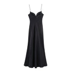 HH 2025 Summer Dress For Women Fashion New Backless Slim Zipper Dresses Woman Wild Female Evening Long Dress Vestidos
