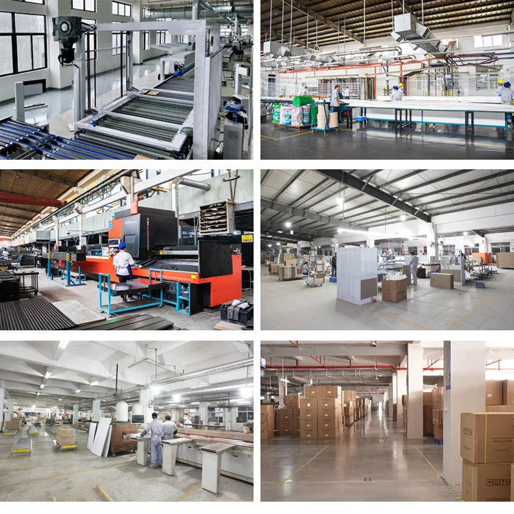 Cubicle Office Furniture Aluminum Profile Partition Modern 6 Person Workstation Desk