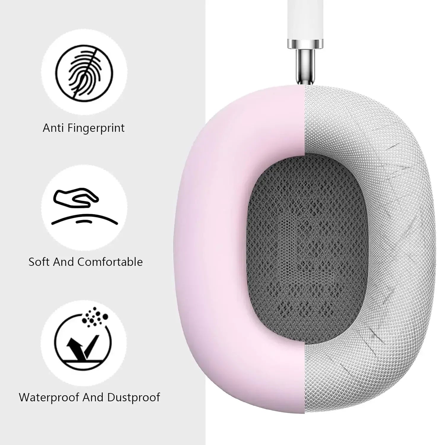 For Airpods Max Headphones, Silicone Cover for Apple Airpod Max Accessories Cases Silicone Case