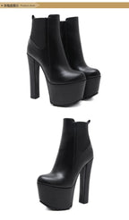 Platform Chelsea Ankle Boots