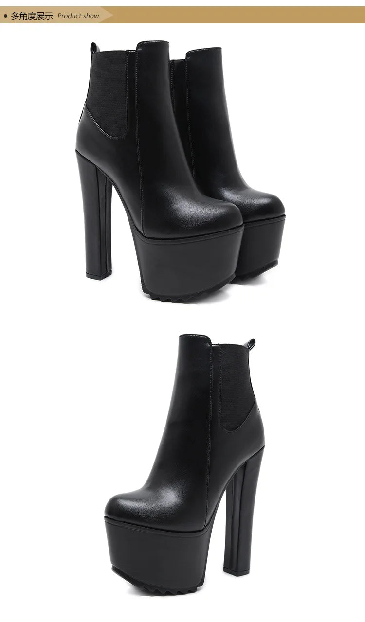 Platform Chelsea Ankle Boots
